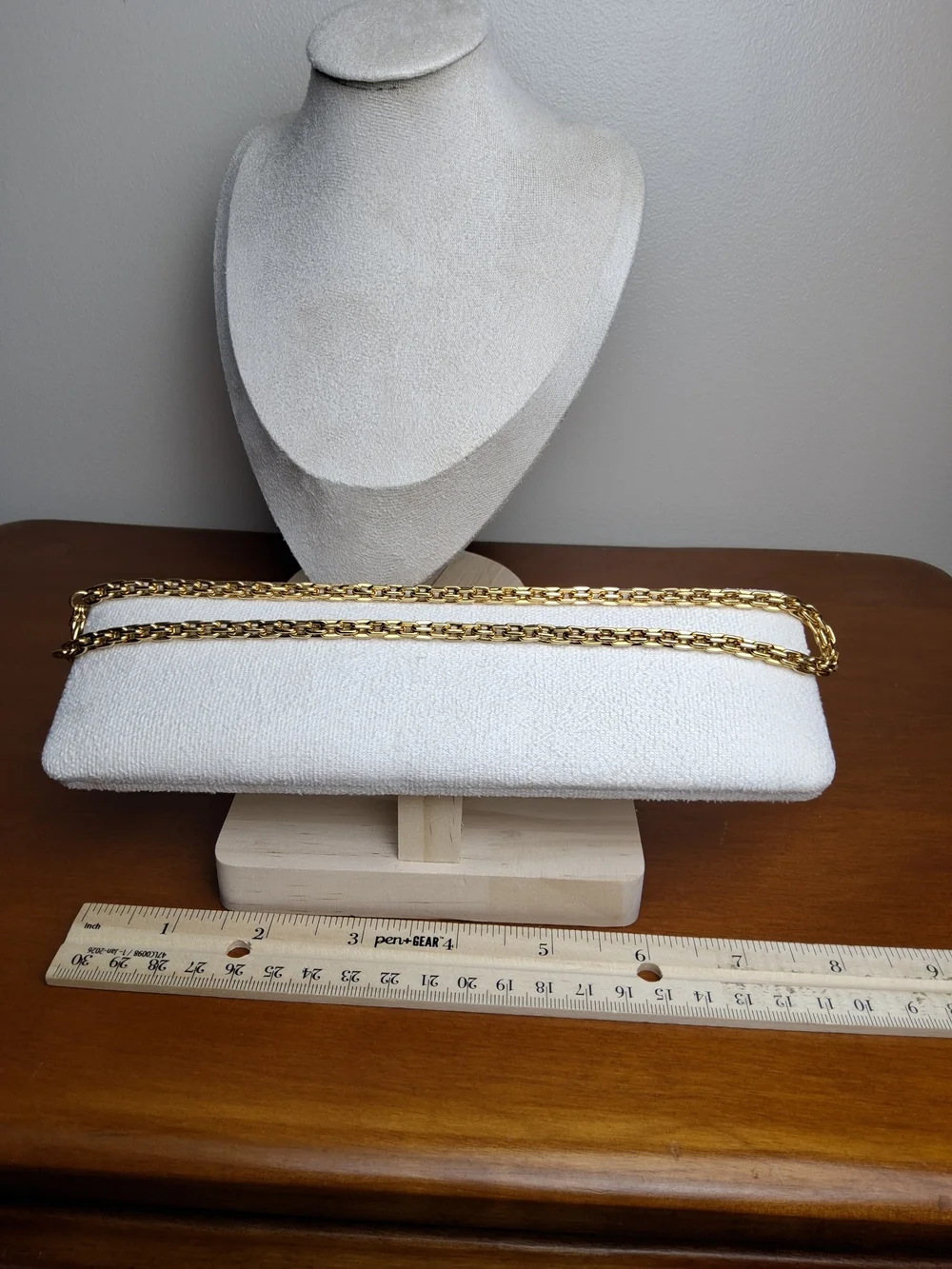 Monet Gold Tone Chain Necklace with Black Accent Drop Earrings